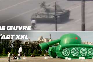 Un tank gonflable géant pour commémorer les 30 ans du massacre de Tiananmen