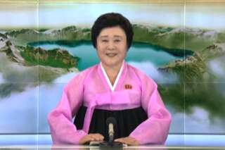 Ri Chun-Hee, la présentatrice des grands jours, a repris du service pour l'annonce de l'essai nucléaire en Corée du Nord