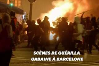 À Barcelone, des scènes d'émeutes en plein centre-ville