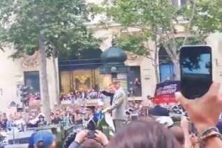 14 juillet: Macron hué lors de son arrivée sur les Champs-Élysées