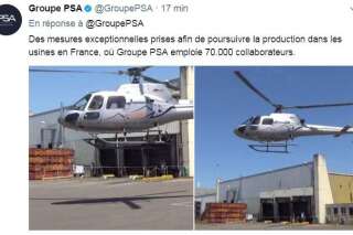 Peugeot a carrément sorti l'hélicoptère pour s'affranchir du blocus de son usine par les grévistes GM&S