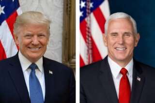 Les portraits officiels de Donald Trump et Mike Pence valent le détour(nement)