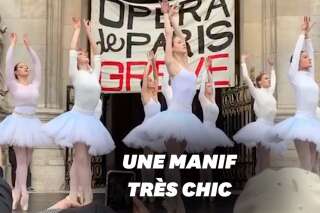 Contre la réforme des retraites, la performance des danseuses devant l'Opéra de Paris