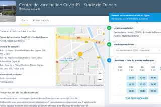 Au vaccinodrome du stade de France, de nombreux créneaux disponibles