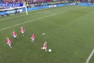 Croatie-Angleterre à la Coupe du monde: Les enfants des joueurs croates aussi ont montré leur talent balle au pied