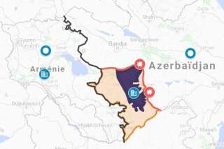 La guerre Arménie-Azerbaïdjan expliquée en une carte