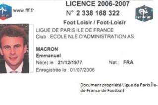 Résultats élections présidentielles 2017: la FFF dévoile la dernière licence d'Emmanuel Macron