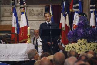 PHOTOS. Les obsèques de Charles Pasqua à la cathédrale de Grasse en présence de Nicolas Sarkozy et Bernadette Chirac