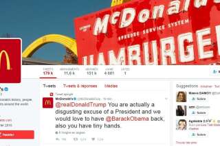 Piraté, un compte de McDonald's se moque de Donald Trump et de ses 