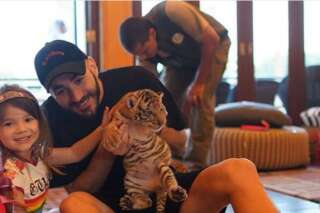 Ces photos de Karim Benzema avec un bébé tigre ont indigné Laurence Parisot, le footballeur répond