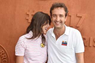 Cyrille Eldin à Roland-Garros en amoureux avec sa chroniqueuse Sandrine Calvayrac