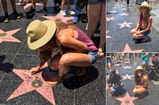 Ils ont trouvé comment répondre à celle qui a nettoyé la plaque de Donald Trump sur Hollywood Boulevard