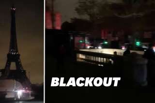 Les images de Paris dans le noir à cause d'une panne électrique