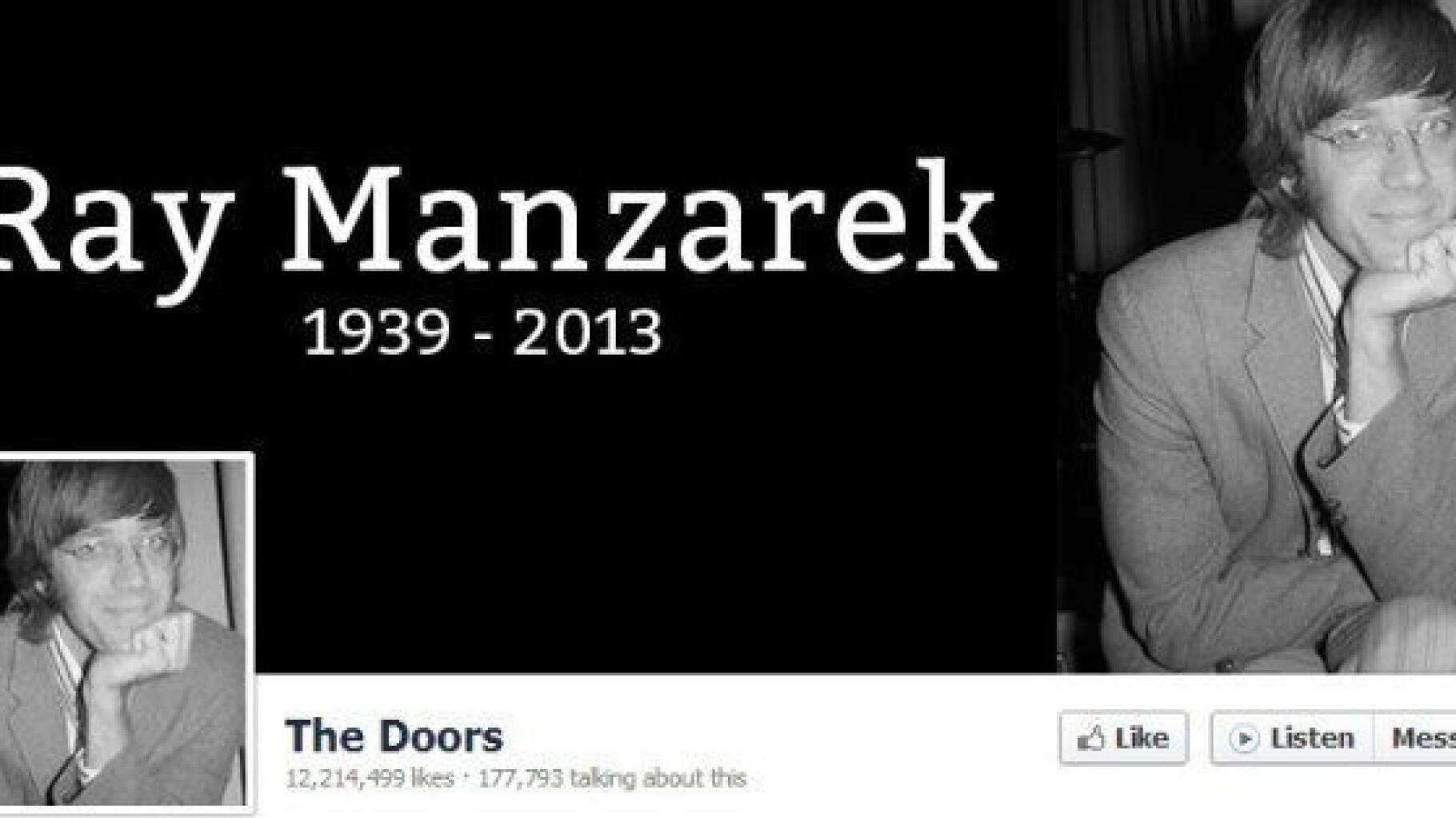 Ray Manzarek, teclista dos Doors, morreu aos 74 anos - Música - SAPO Mag