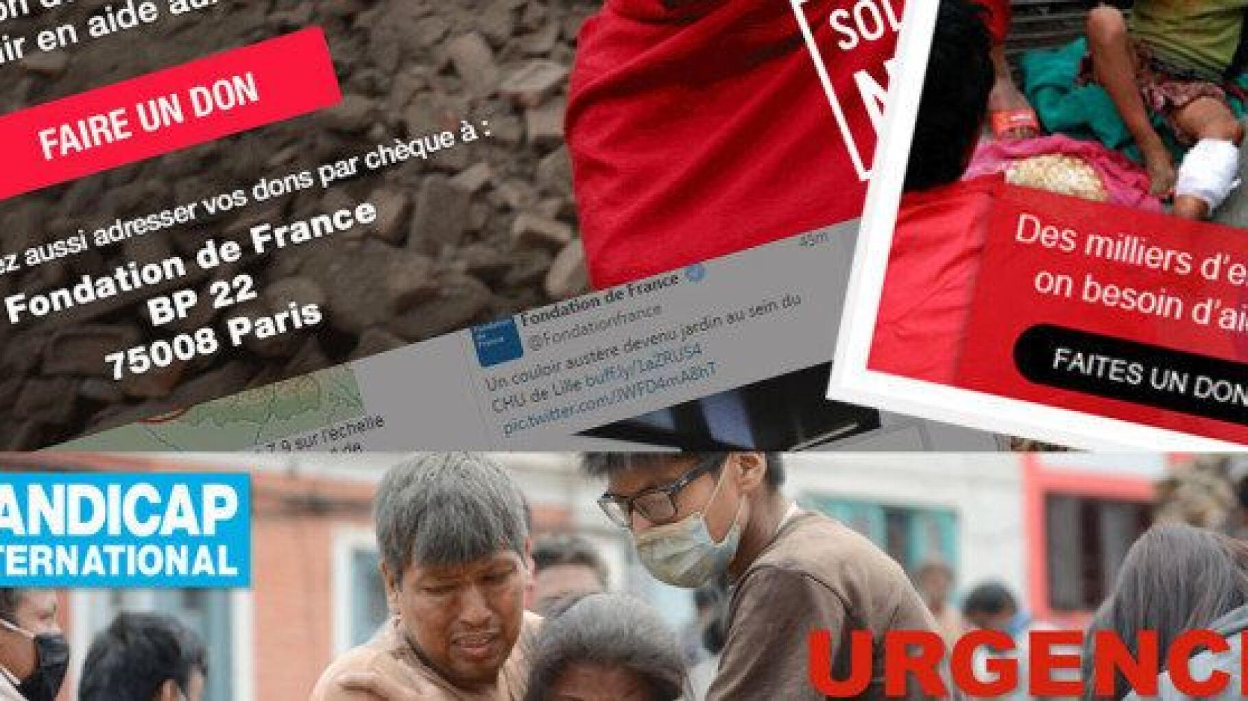 Cartes Unicef, Croix rouge, Action contre la faim : faites vos
