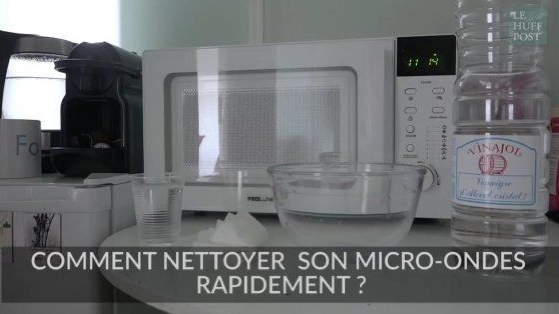 Comment nettoyer un micro-ondes ?