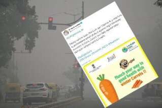 Face à la pollution en Inde, le ministre de la Santé conseille de manger des carottes