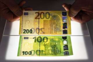 Les nouveaux billets de 100 et 200 euros, moins falsifiables que les anciens, ont été dévoilés