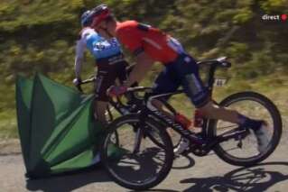 Tour de France: Tony Gallopin arrêté par un parasol