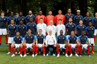 La photo officielle de l'équipe de France pour la Coupe du monde