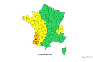 Météo-France place trois départements du sud-ouest en vigilance orange aux orages
