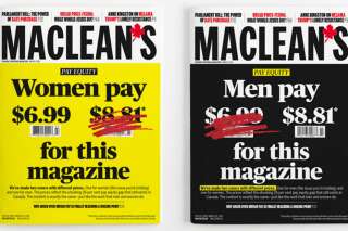 Contre les inégalités de salaires, les hommes paieront plus cher ce magazine canadien