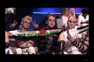 À l'Eurovision 2019, les Islandais déploient des banderoles pro-palestiniennes en direct