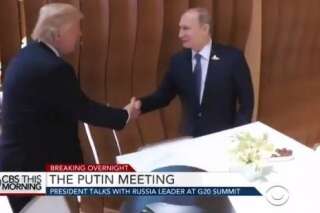 Donald Trump n'a pas donné sa redoutable poignée de main à Vladimir Poutine (mais celle-ci était quand même particulière)