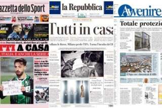Face au coronavirus en Italie, la presse résume les mesures inédites du gouvernement