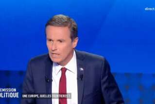 Européennes: Nicolas Dupont-Aignan dit une fake news en direct, ses adversaires s'indignent