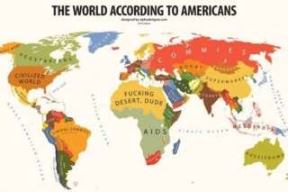 Top 10 des cartes du monde selon les américains en images