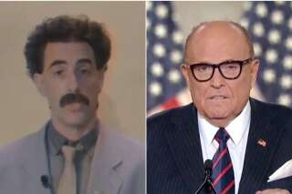 Borat défend Rudy Giuliani, l'avocat de Trump, après l'avoir piégé