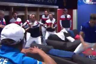 Coupe Davis: l'étonnante célébration des Bleus dans les vestiaires après leur victoire