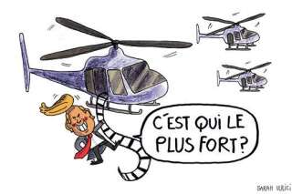 Le convoi d'hélicoptères de Trump à Davos a été très remarqué par les internautes suisses