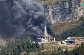 Impressionnant incendie au téléphérique des Grands Montets à Chamonix