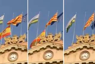 En Catalogne, les drapeaux espagnols sont déjà retirés de certaines mairies