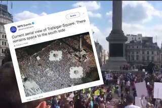À Londres, la manifestation contre Donald Trump bloque complètement le centre de la ville