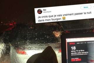 Météo à Montpellier: la galère en images des automobilistes bloqués par la neige