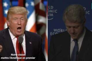On a imaginé le discours de Donald Trump à Davos (à l'opposé de celui de Bill Clinton en 2000)