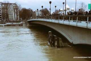 Les images de la crue de la Seine vue par les internautes avant le pic