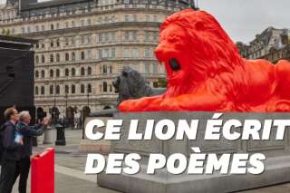 La Fontaine aurait aimé ce lion poète à Londres