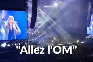 Céline Dion  à Marseille chante 