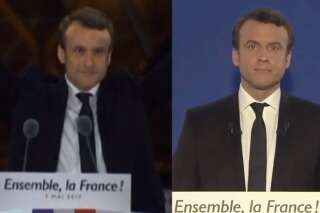 Emmanuel Macron président déclame ses premiers discours, très solennels