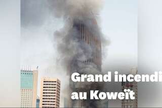Les terrifiantes images de l'incendie du gratte-ciel de la banque nationale du Koweït