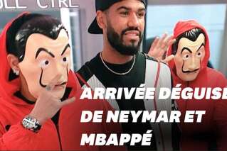 Mbappé et Neymar arrivent pour PSG-Lille façon Casa de Papel