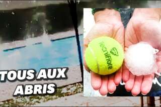 Orages: dans la Loire, un déluge de grêlons gros comme des balles de tennis