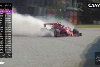 Charles Leclerc fait une sortie de route impressionnante au Grand Prix d'Italie