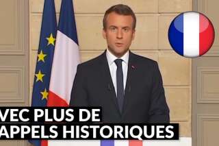 Les subtiles différences entre le discours de Macron en anglais et en français n'ont rien d'anodin