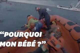 En Méditerranée, cette migrante pleure la mort de son enfant dans un naufrage