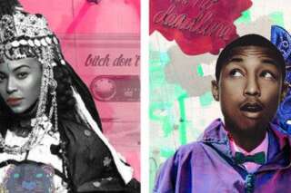 PHOTOS. Le pop art oriental de Ghita Benlamlih: Pharrell en Djellaba et Beyoncé en femme berbère